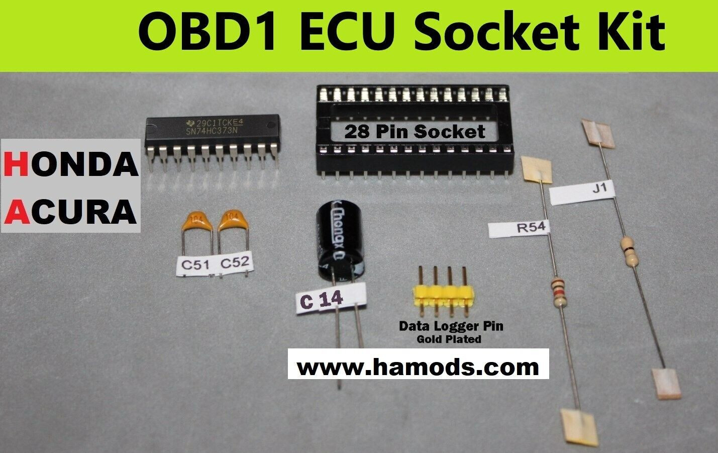 Honda Acura OBD1 Socket Kit P28, P30, P61, P91, P72, P08, P06, P05, PR4 JDM USDM