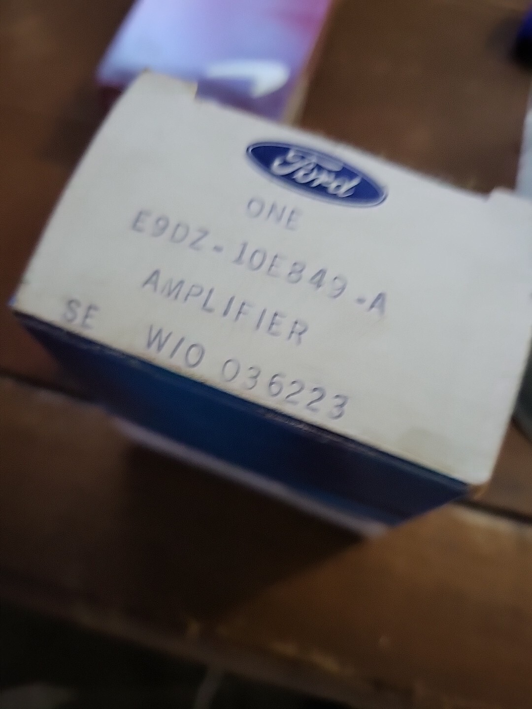 Nos New OEM Ford E9DZ-10E849-A Amplifier NOS 1987-89 Mustang Cluster Fuel Oem Nos New OEM Ford E9DZ-10E849-A Amplifier NOS 1987-89 Mustang Cluster Fuel Oem