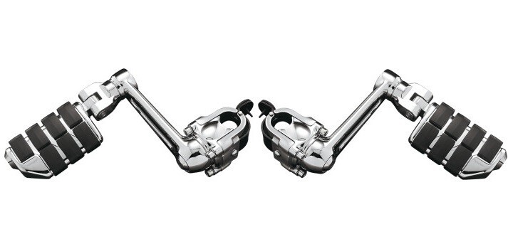 Kuryakyn 4050 Chrome Ergoe Cruise Mounts w Dually Pegs for Honda Valkyrie 98-03