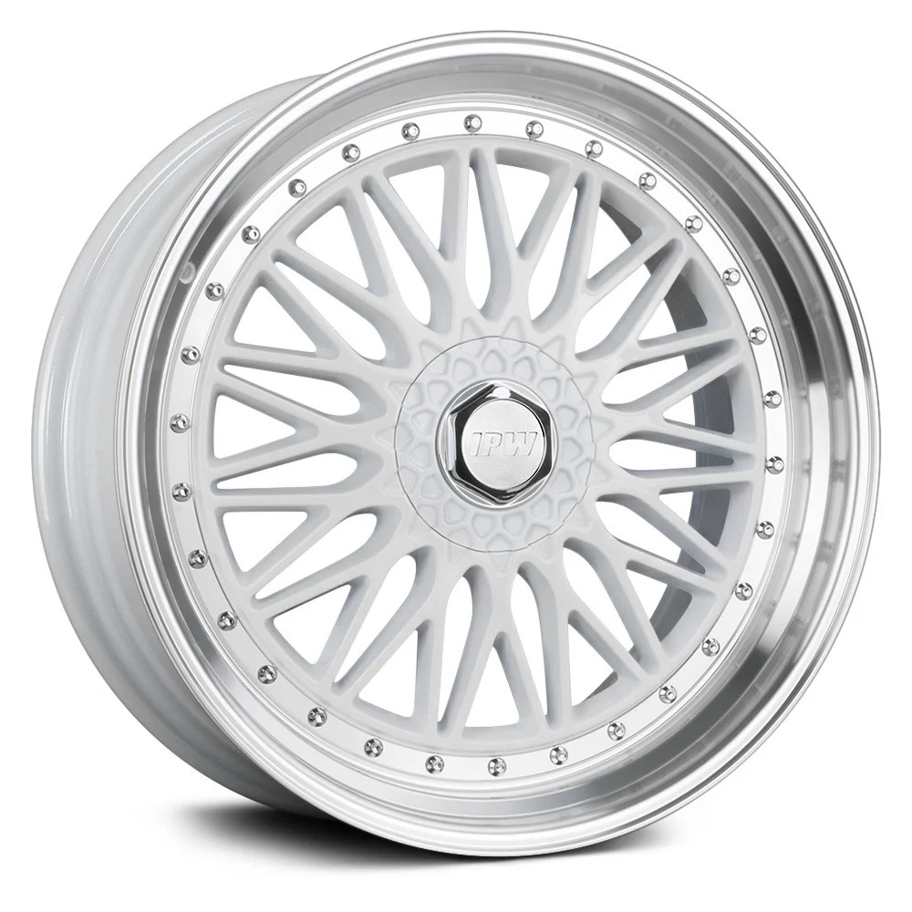 IPW W885 Wheels 22x9 (30, 5x114.3, 73.1) White Rims Set of 4
