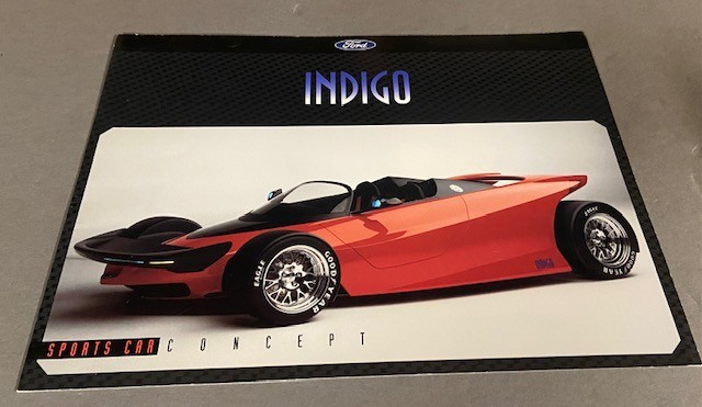 1996 Ford Indigo Concept Car Original Brochure Folder 1996 Ford Indigo Concept Car Original Brochure Folder