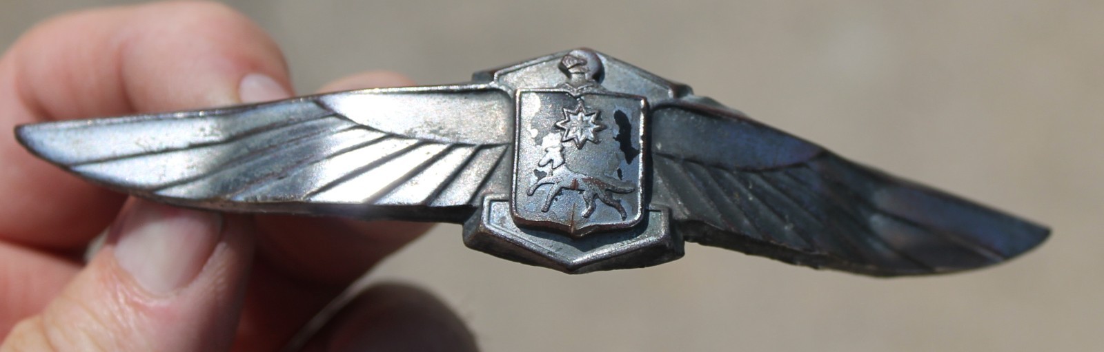 1937-1938 LaSalle Upper Grille Emblem 1938 1939
