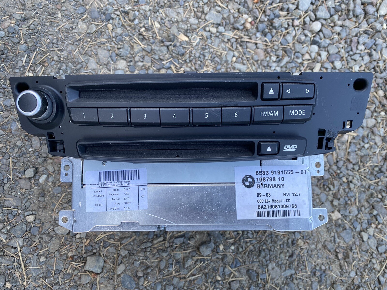 04-07 BMW 5 6 SERIES M5 M6 CCC GPS DVD NAVIGATION RADIO PLAYER UNIT 9159025