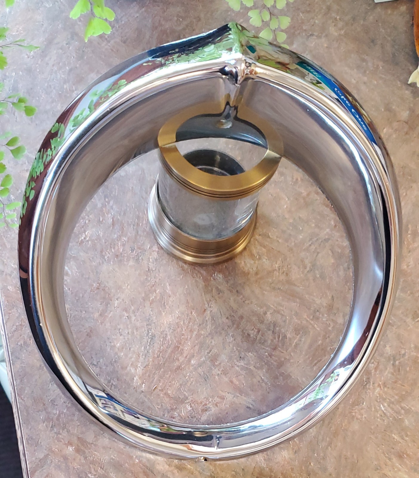 1956 Oldsmobile Headlight Bezel Trim Ring OEM 5946829 NICE