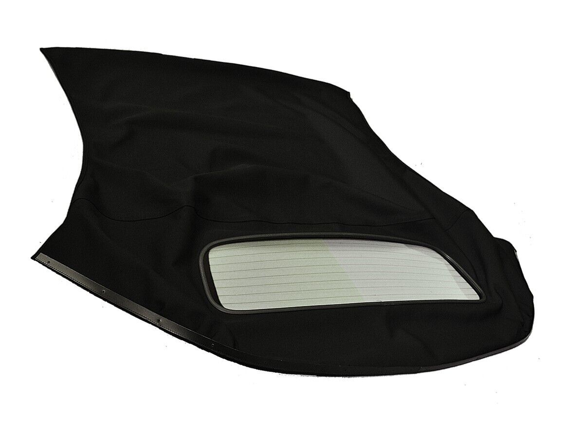 Fits: Audi TT 2000-06 Convertible Soft Top w/Glass Window Made From Black Canvas