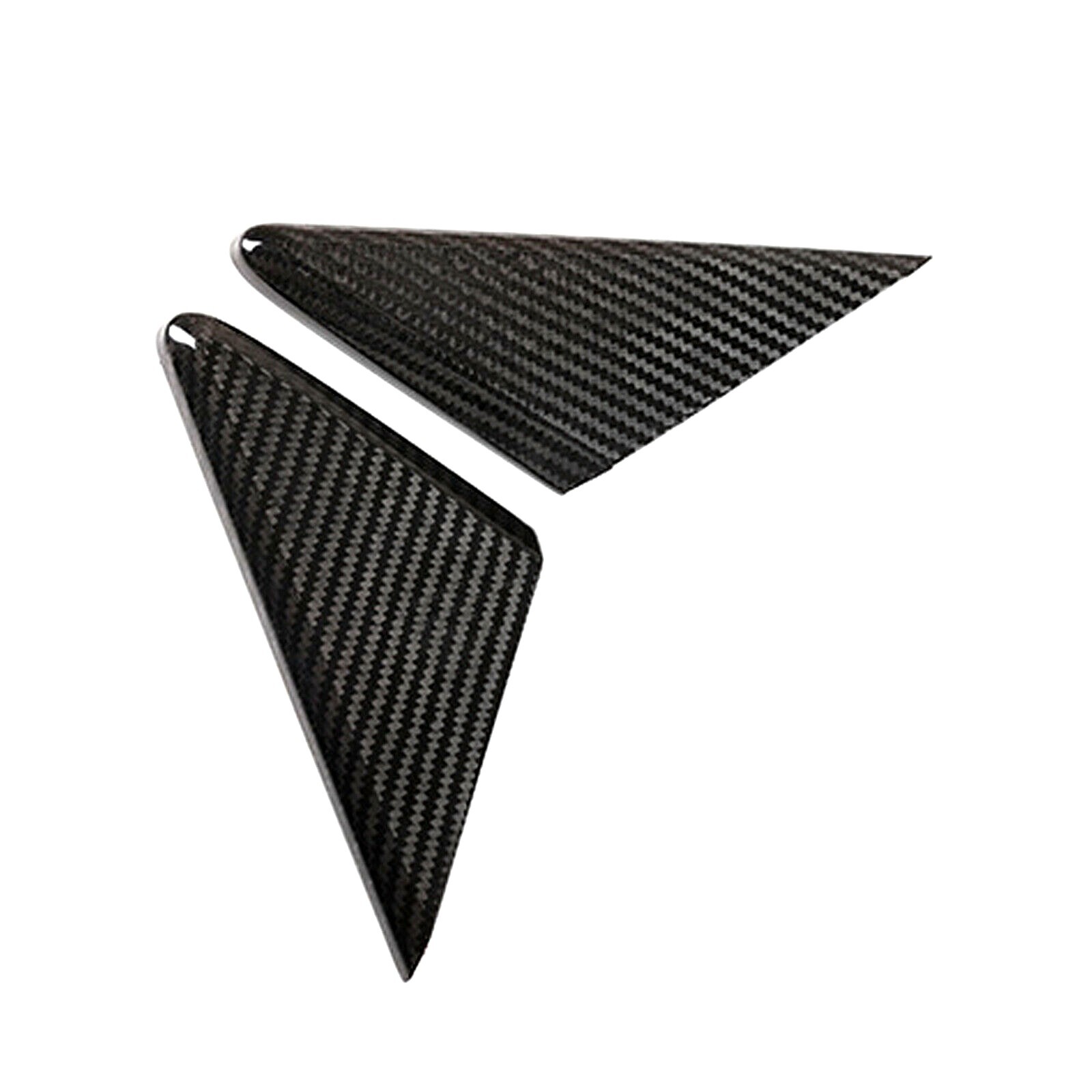 Gloss Real Dry Carbon Fiber Window Base Triangle Trim Cover Fits 12-19 911 991