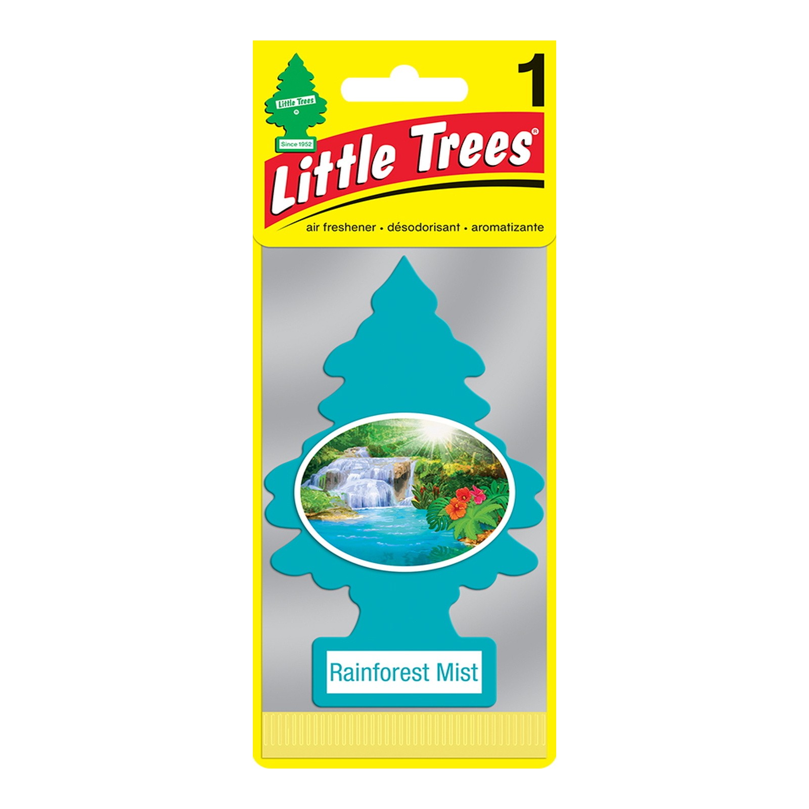 Little Trees Rain Forest Mist Hanging Air Freshener 1-Pack Car Home Office
