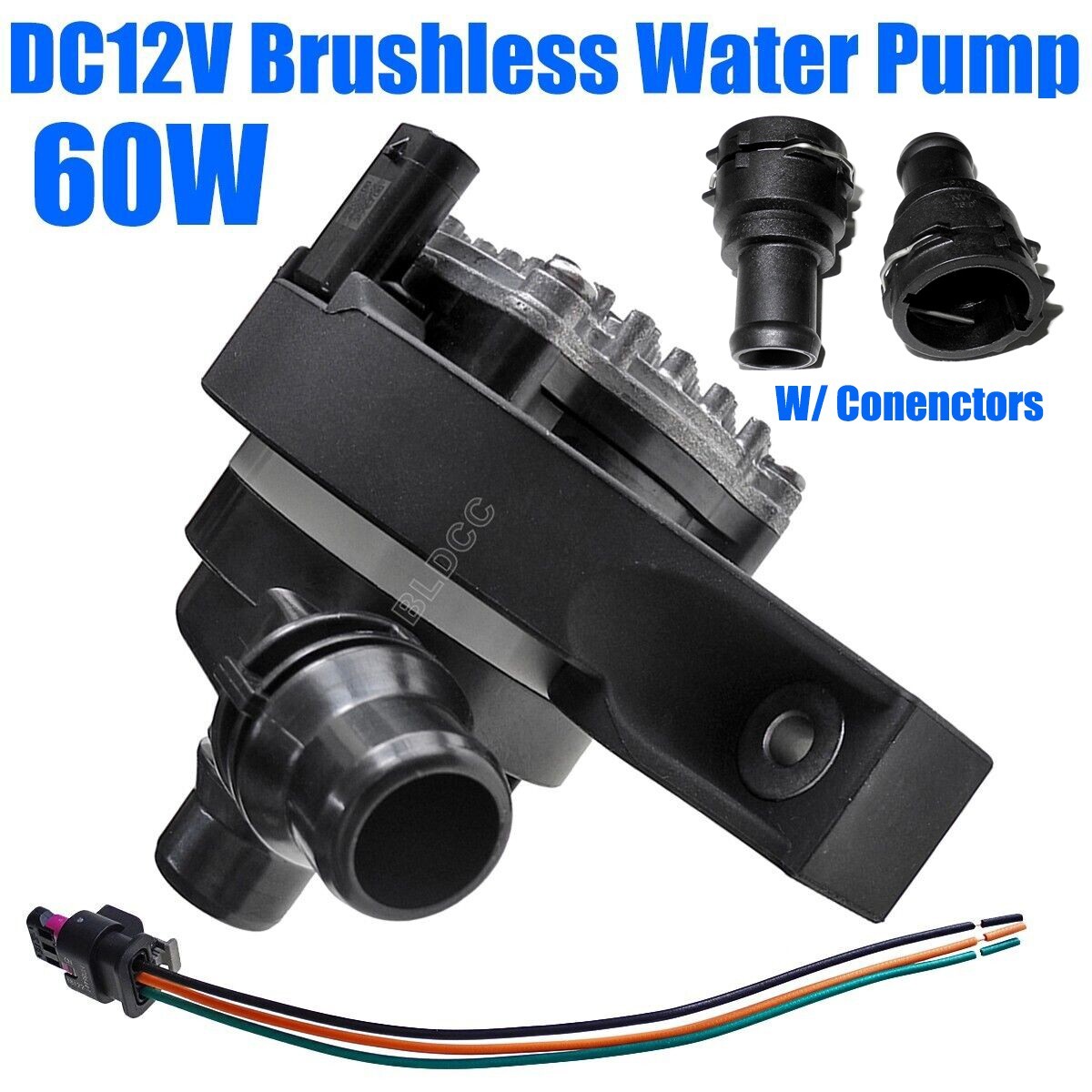 DC12V 60W Intercooler Coolant Engine Water Pump Brushless Motor Circulating Pump