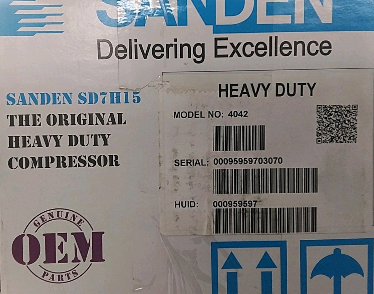 Sanden, 4042, COMP OEM GRADE, Sanden, 4042, COMP OEM GRADE,