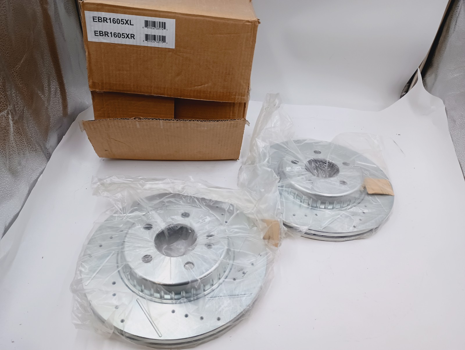 POWERSTOP EVOLUTION EBR1605XPR DRILLED & SLOTTED REAR ROTORS FOR MERCEDES-BENZ