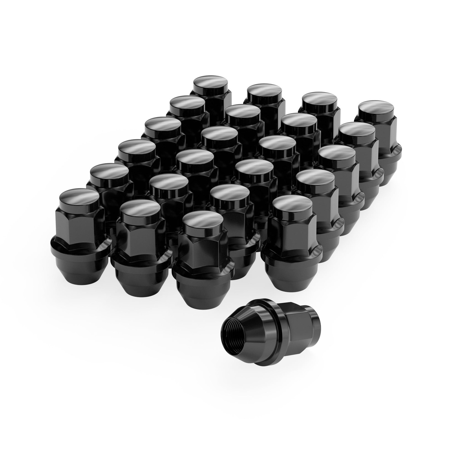 24pcs Lug Nuts for F150 One-Piece OEM M14x1.5 Black 24PCS-2015-2025 F150 24pcs Lug Nuts for F150 One-Piece OEM M14x1.5 Black 24PCS-2015-2025 F150