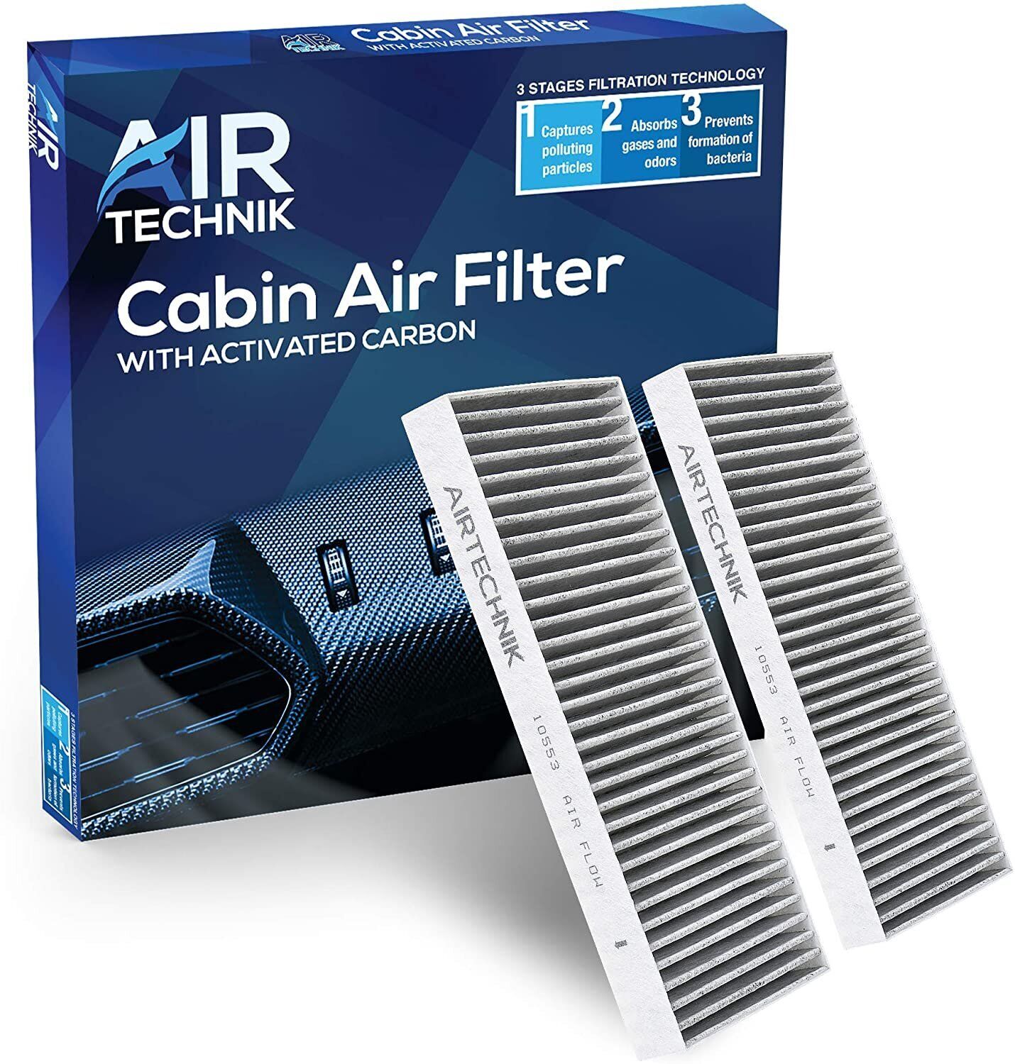AirTechnik CF10553 Cabin Air Filter w/Activated Carbon | Fits Nissan Frontier...