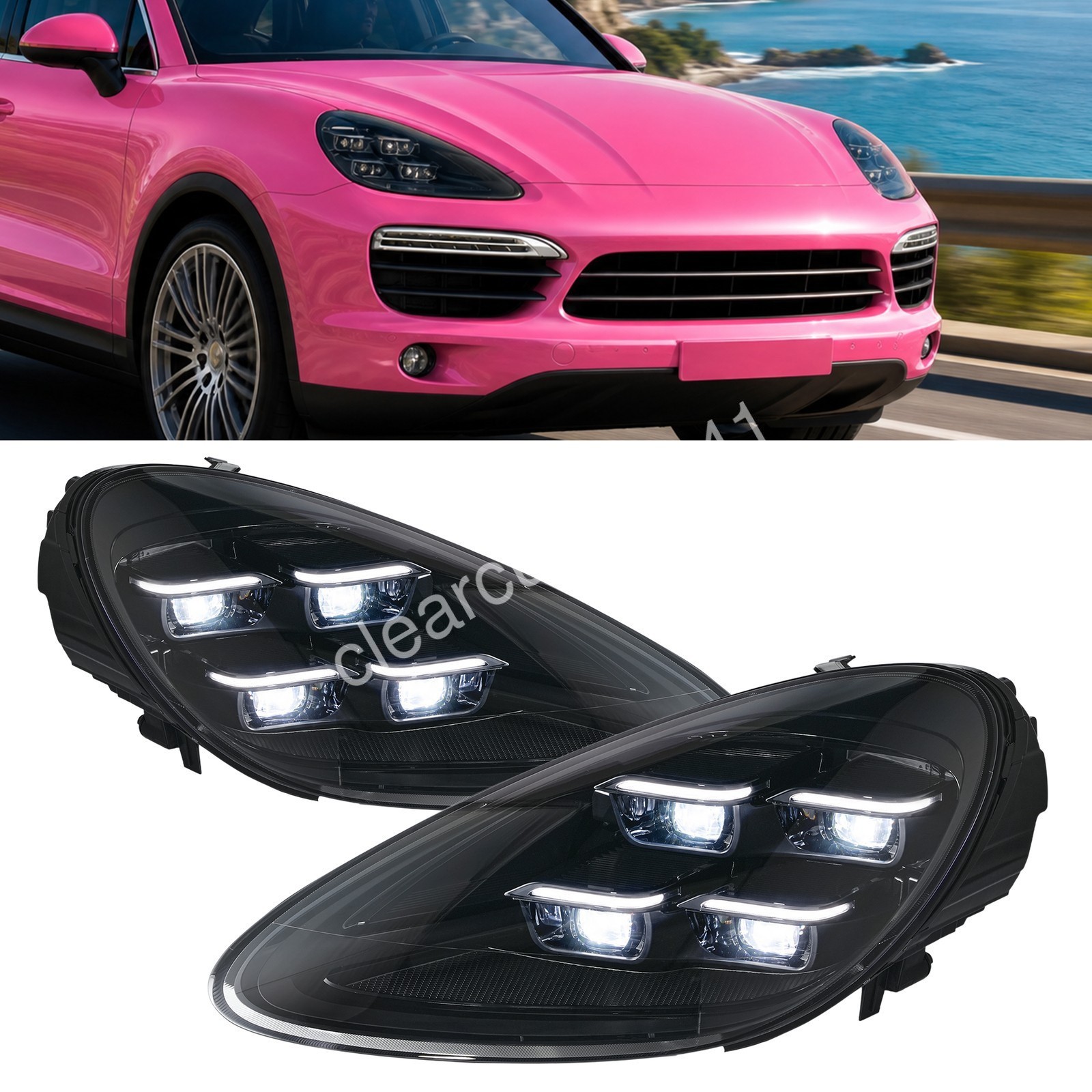 Plug & Play 2025 Matrix Led Headlights For 2011-2014 Porsche Cayenne 958.1 958 Plug & Play 2025 Matrix Led Headlights For 2011-2014 Porsche Cayenne 958.1 958