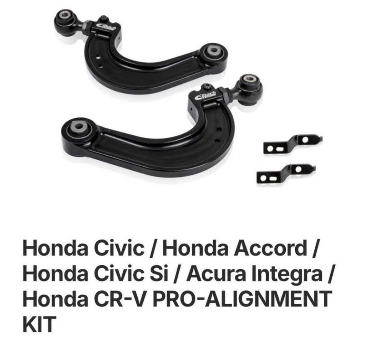 NEW Eibach Adjustable Rear Camber Arms Pro Alignment Kit Honda Acura 2016-2026