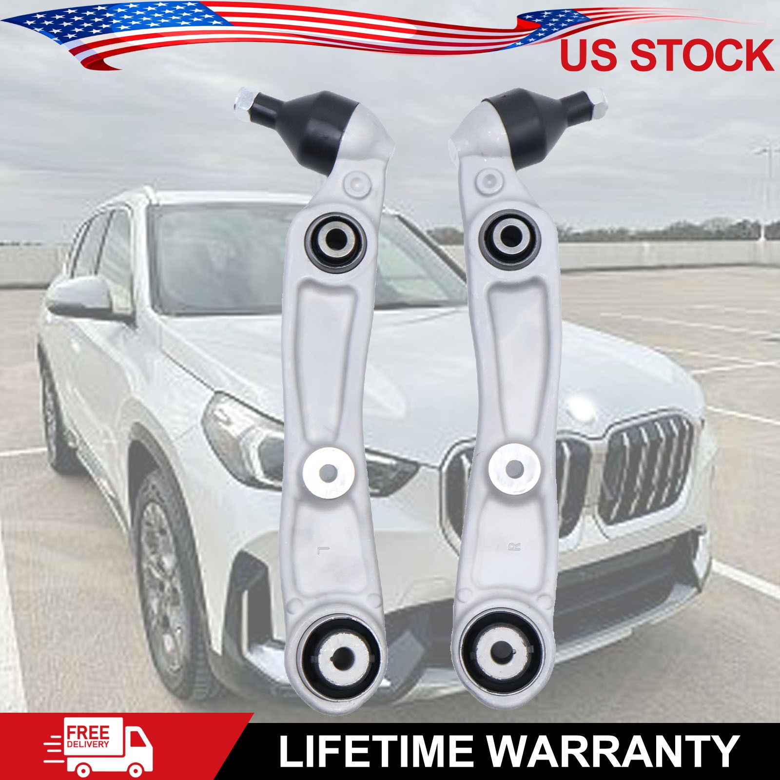 31106898553 1Set For 24-25 BMW 740e Front Left Right Lower Rearward Control Arm