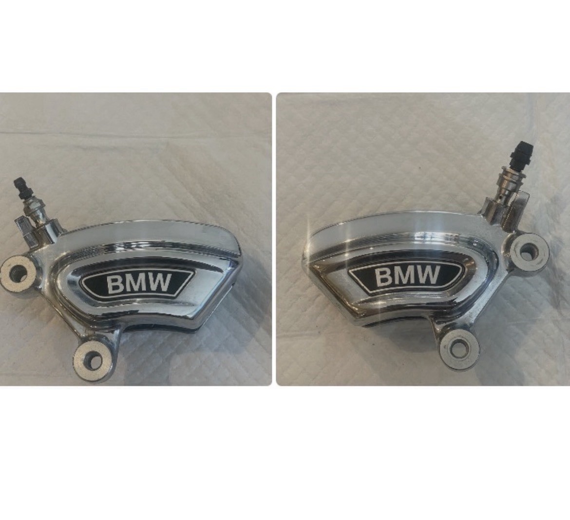21-24 BMW R18 Classic  First Edition Left & Right Front Brake Calipers CHROME.