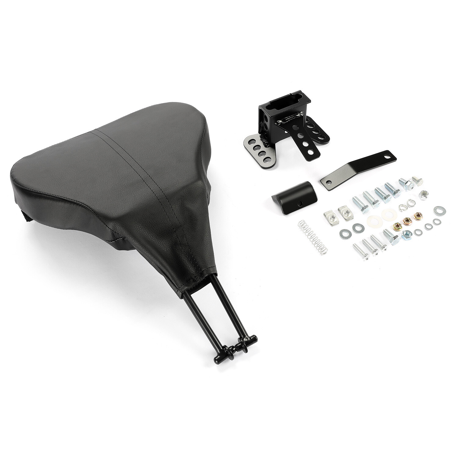 Black Plug-In Rider Backrest Pad For Harley Touring Street Road Glide 1988-2023 Black Plug-In Rider Backrest Pad For Harley Touring Street Road Glide 1988-2023