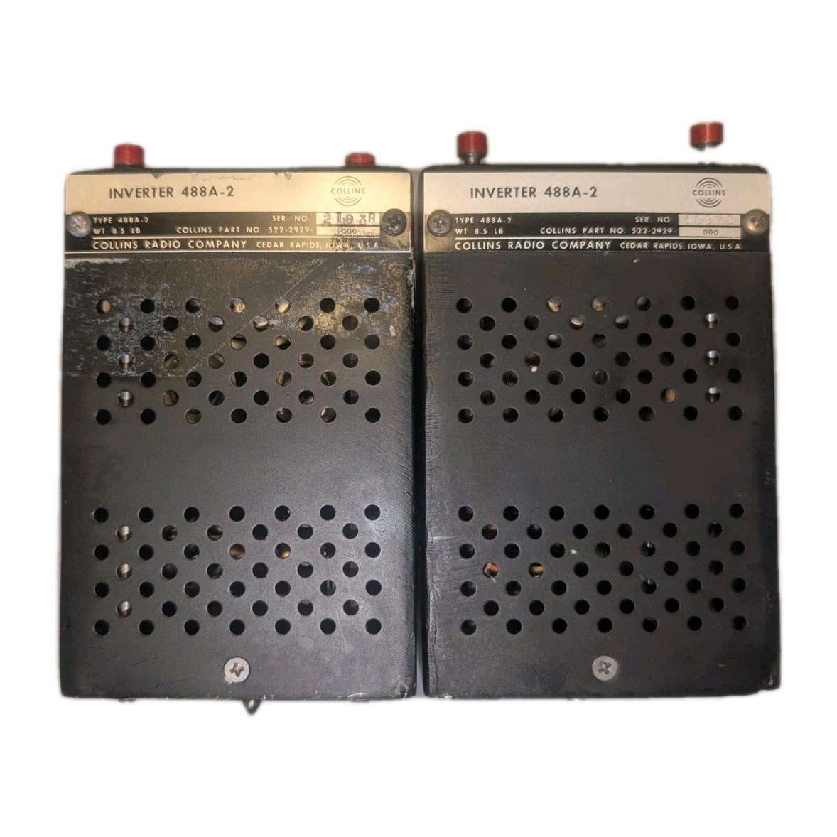 Collins Radio Inverters P/N 488A-2/522-2929 - Used