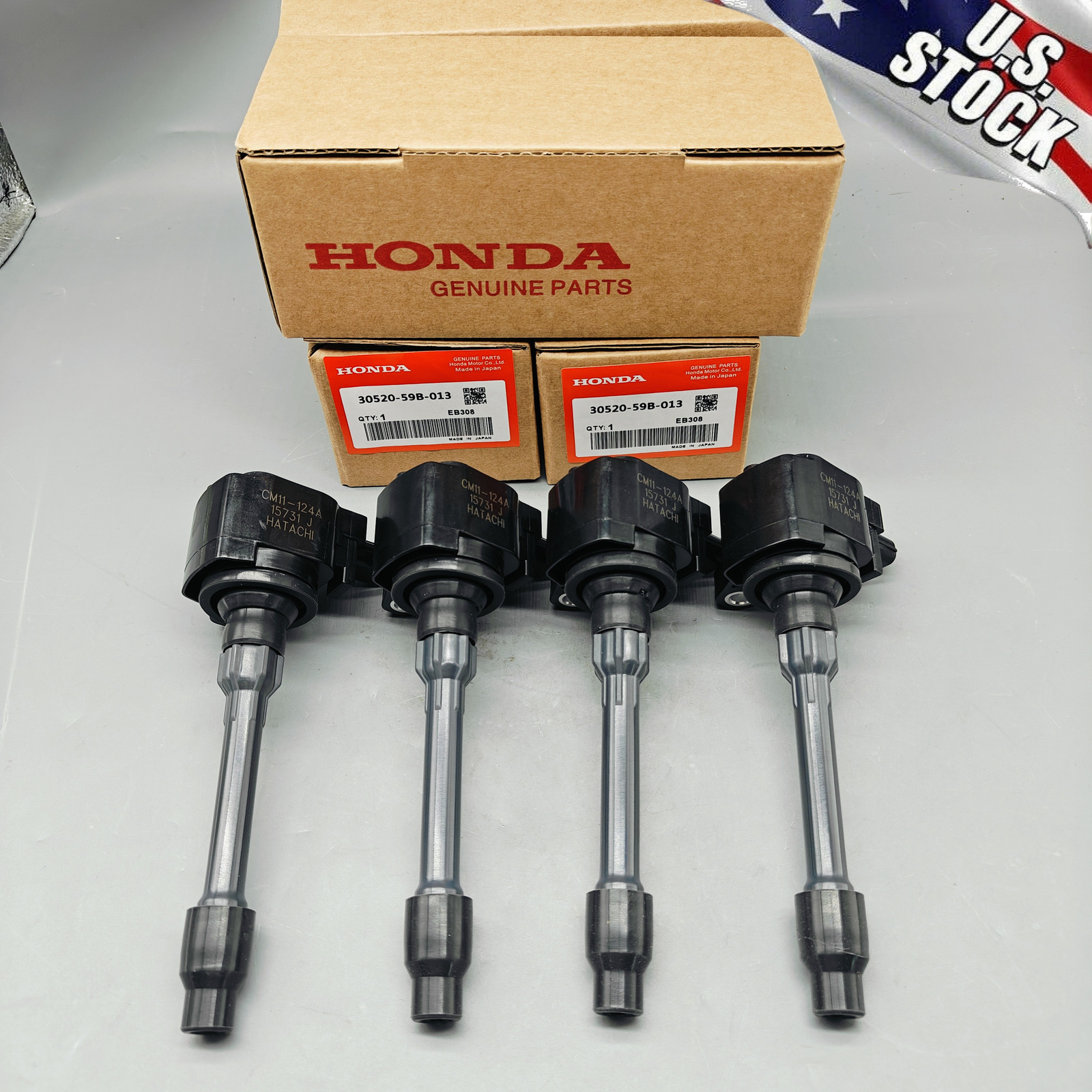 NEW 4X 30520-59B-013  Ignition Coil For Honda Accord Civic 1.5L 2.0L UF781