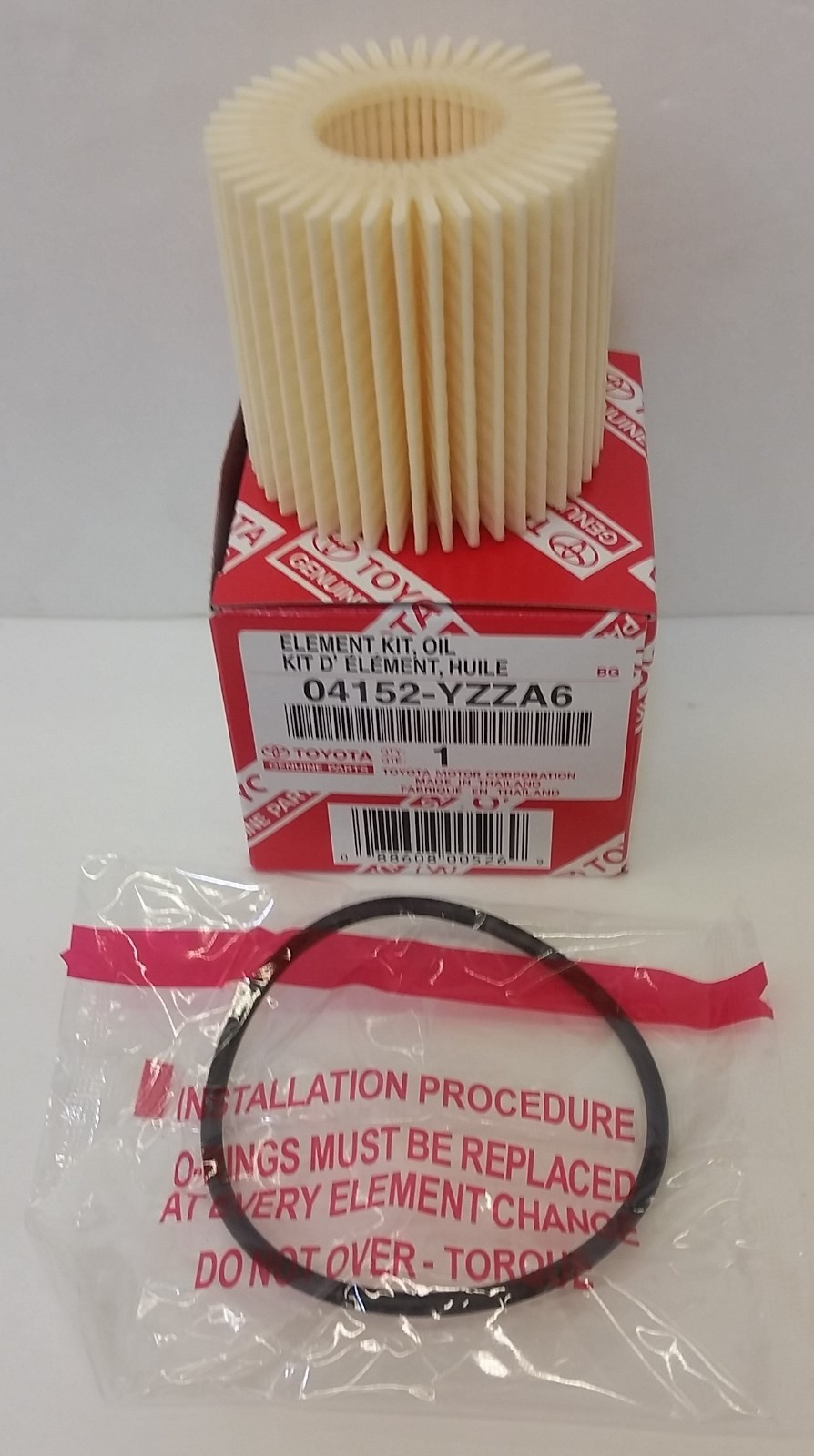 TOYOTA OEM FACTORY OIL FILTER 2009-2015 COROLLA 1.8L 04152-YZZA6