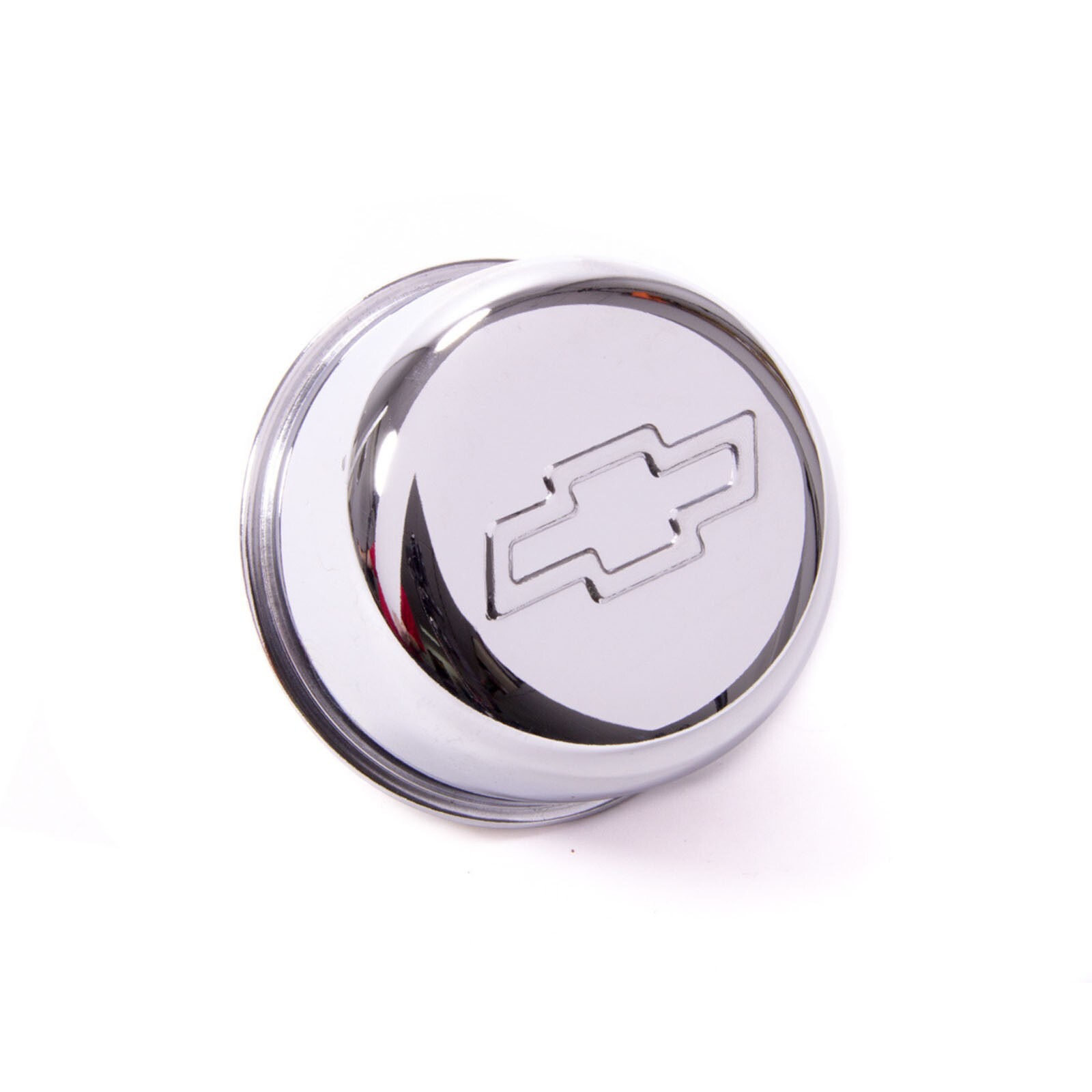 Proform 141-616 Chrome Chevy Bowtie Logo Push-In Breather - Sold Individually