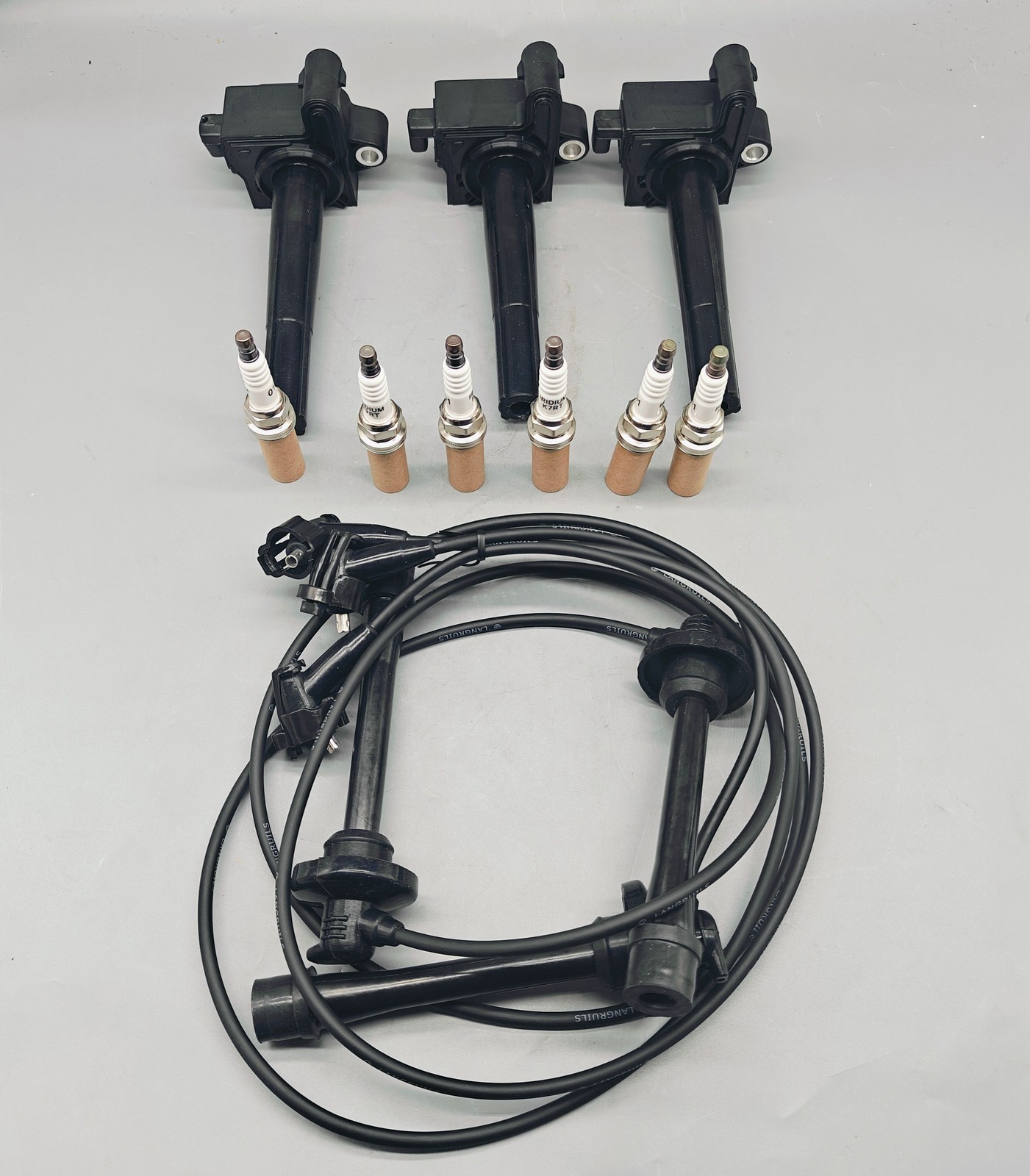 9091902215 3x Ignition Coil & 6x Iridium Spark Plugs Wires for Toyota Camr