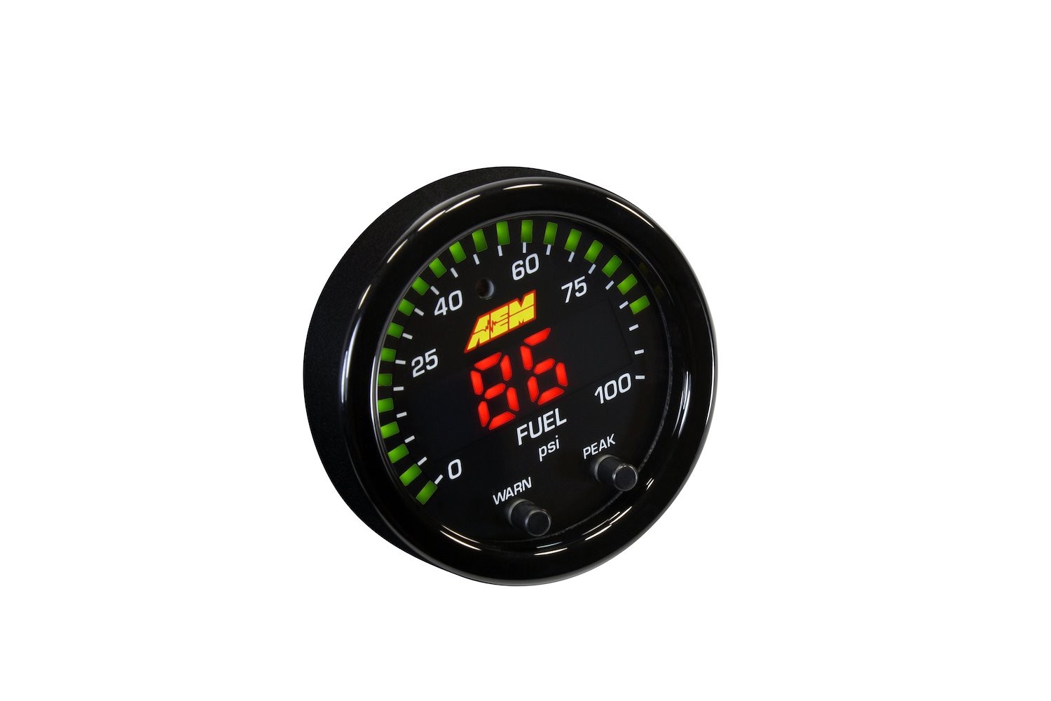 AEM Electronics 30-0301 X-Series Oil/Fuel Pressure Gauge [0-100 psi, 0-7 bar]