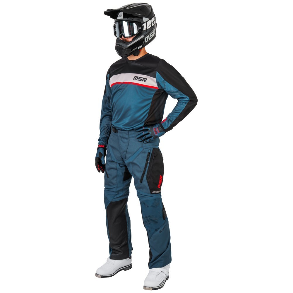 MSR Legend Offroad Motocross Jersey & Pants Combo Steel Blue Medium, 34