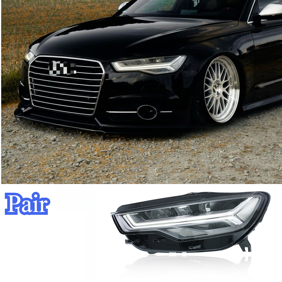 2X For Audi A6 C7 S6 2012-2018 Matrix lens LED Headlights Assembly Front Lamps
