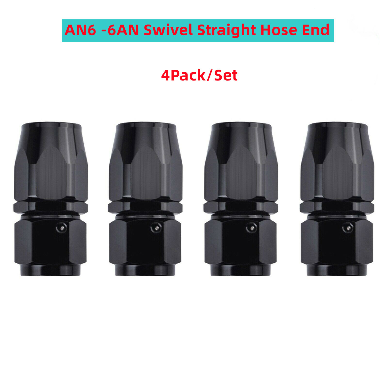 Universal AN8 AN6 AN10 Swivel Straight Hose End Fitting Adaptor For CPE Hose