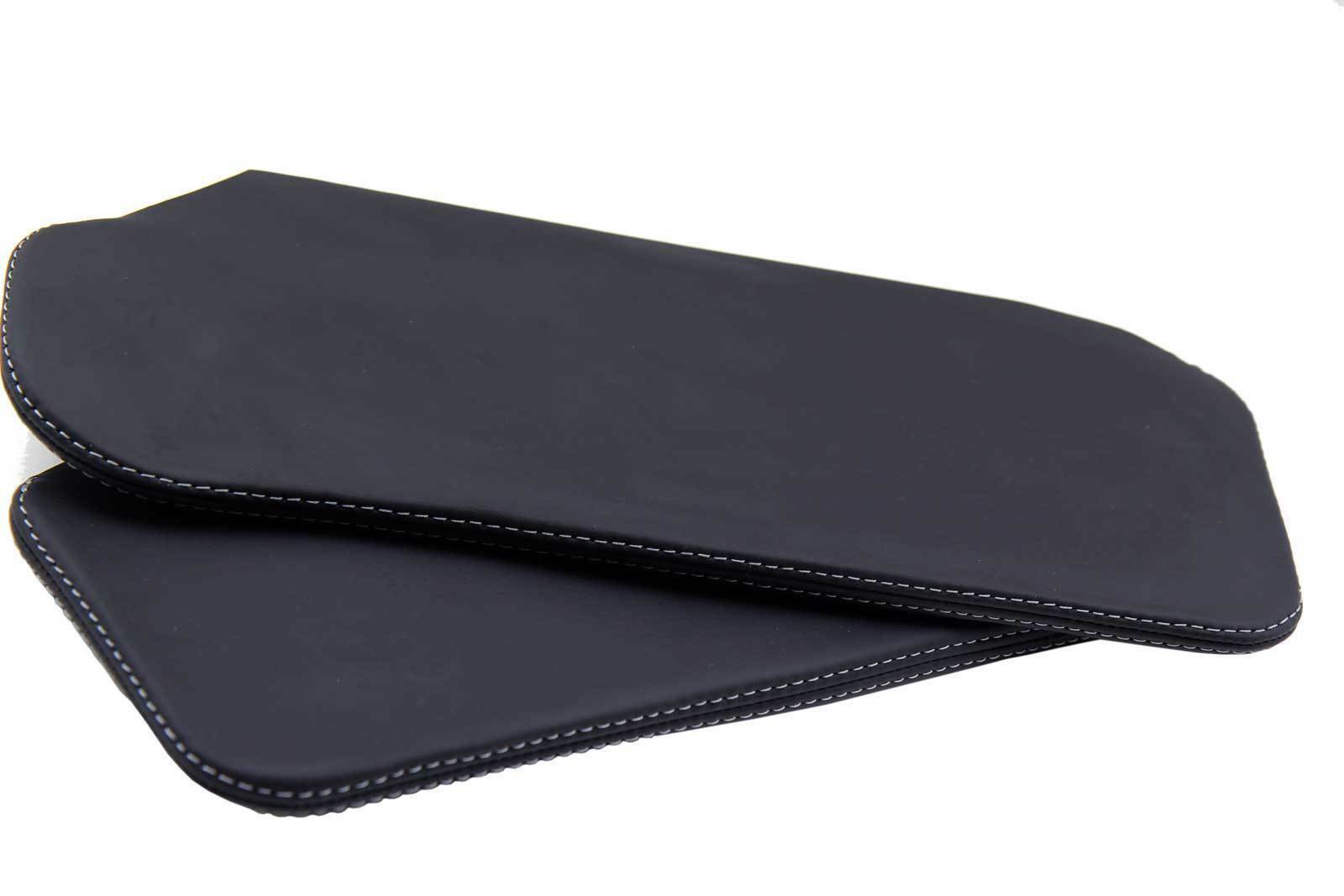 Fits 93-02 Chevrolet Camaro Firebird Vinyl Sunvisor Set Black Covers,Gray Stitch