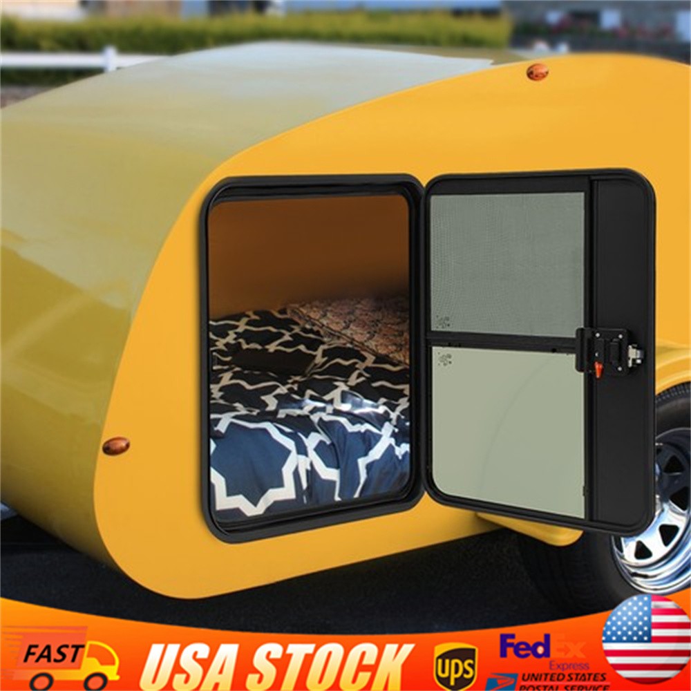 26x36 Inch RV Camper Teardrop Trailer Door, Left Driver Side Trailer Entry Door