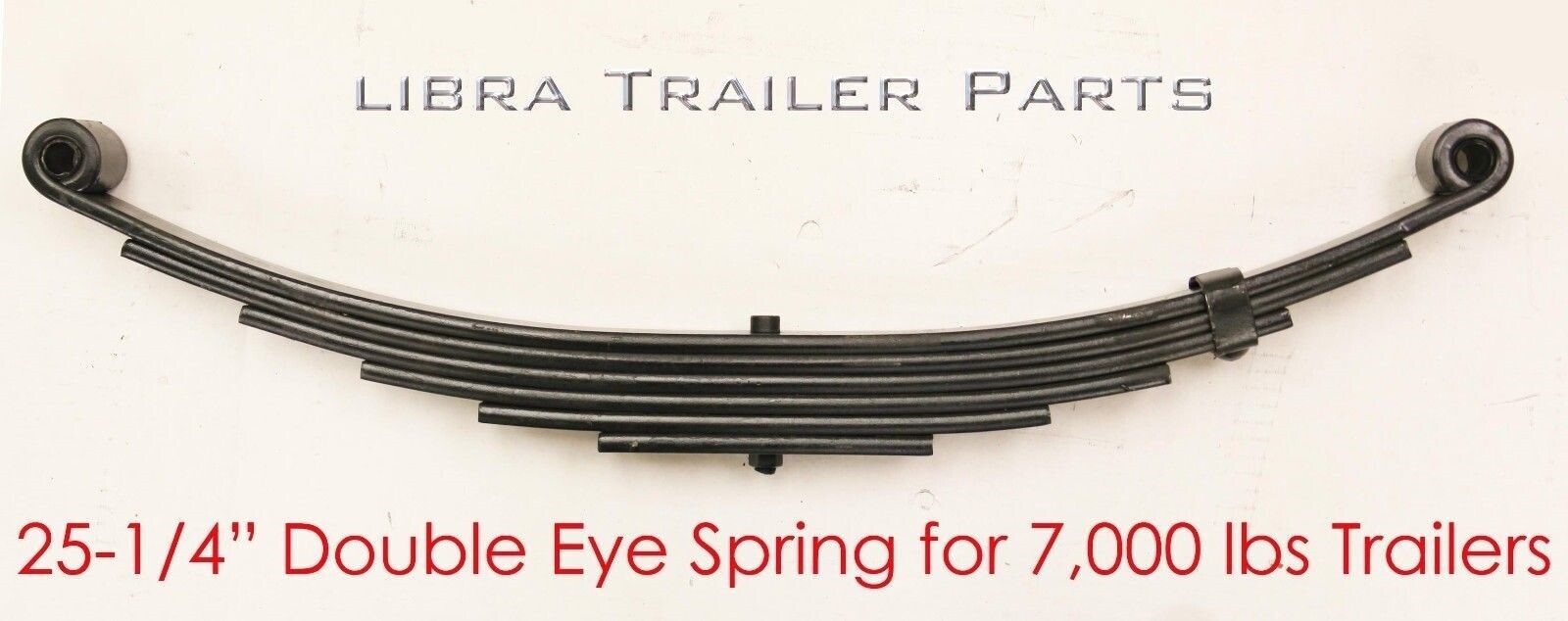 New trailer leaf spring -6 leaf double eye 3500lbs for 7000 lbs axle - 20029