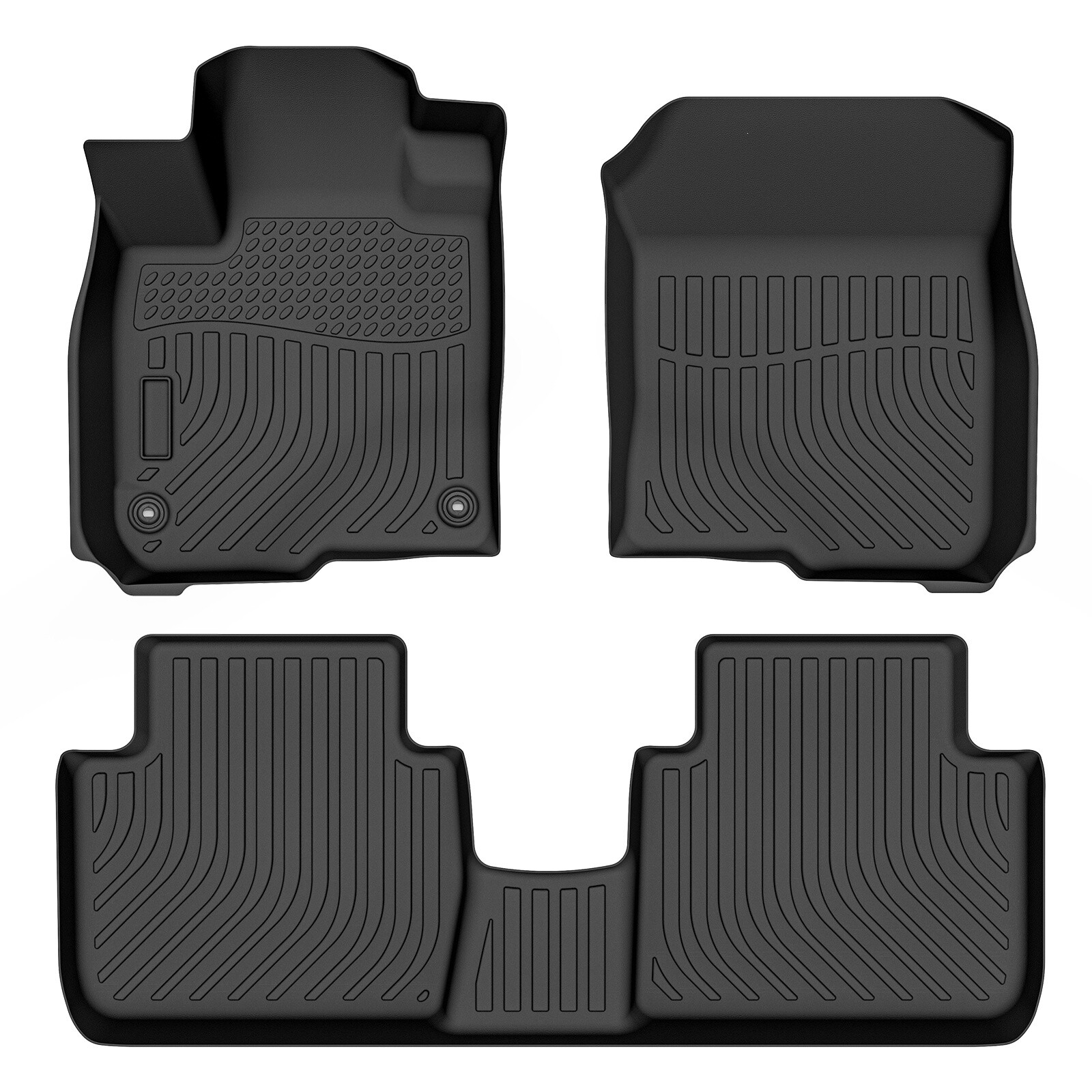 3pcs Car Floor Mats Liners for 2023 Honda HR-V Carpets All-Weather TPE Rubber