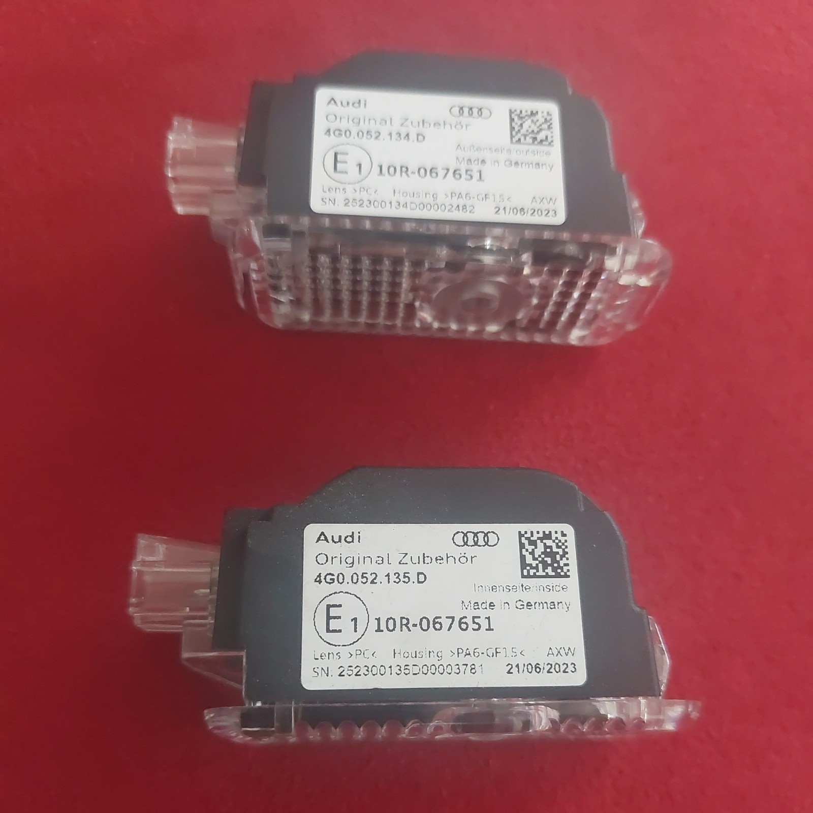 2018 - 2025 AUDI FRONT LEFT & RIGHT INTERIOR DOOR PANEL PUDDLE LAMP OEM 2018 - 2025 AUDI FRONT LEFT & RIGHT INTERIOR DOOR PANEL PUDDLE LAMP OEM