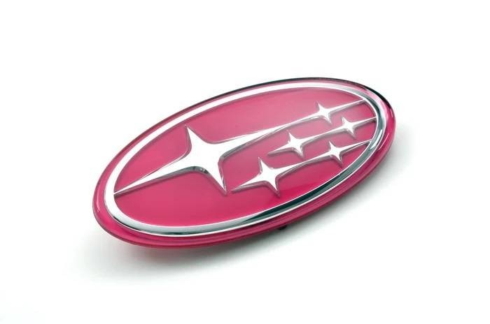 02-05 JDM Subaru Impreza WRX STi Pink STARS Front Grill Emblem W/3M TAPE 02-05 JDM Subaru Impreza WRX STi Pink STARS Front Grill Emblem W/3M TAPE