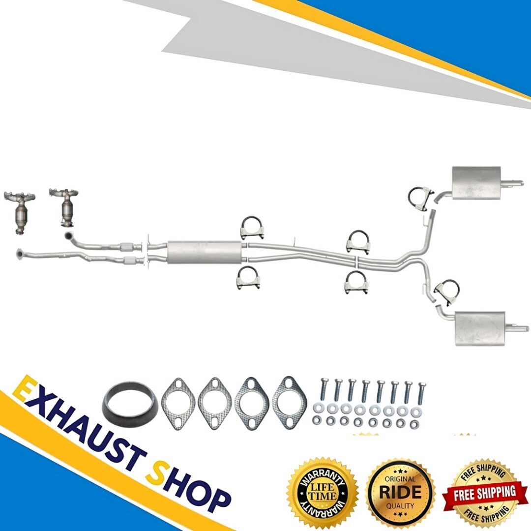 FullExhaustSystem Fit 13-17 Ford PoliceInterceptorUtility 3.7L NaturallyAsirated