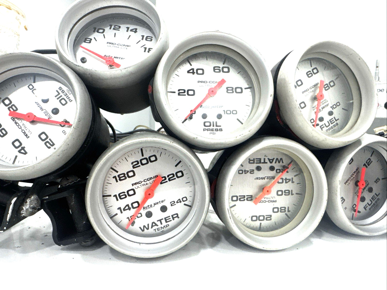 Pro Comp Ultra Lite Autometer Gauges Water Temp Oil Fuel Volts Electric