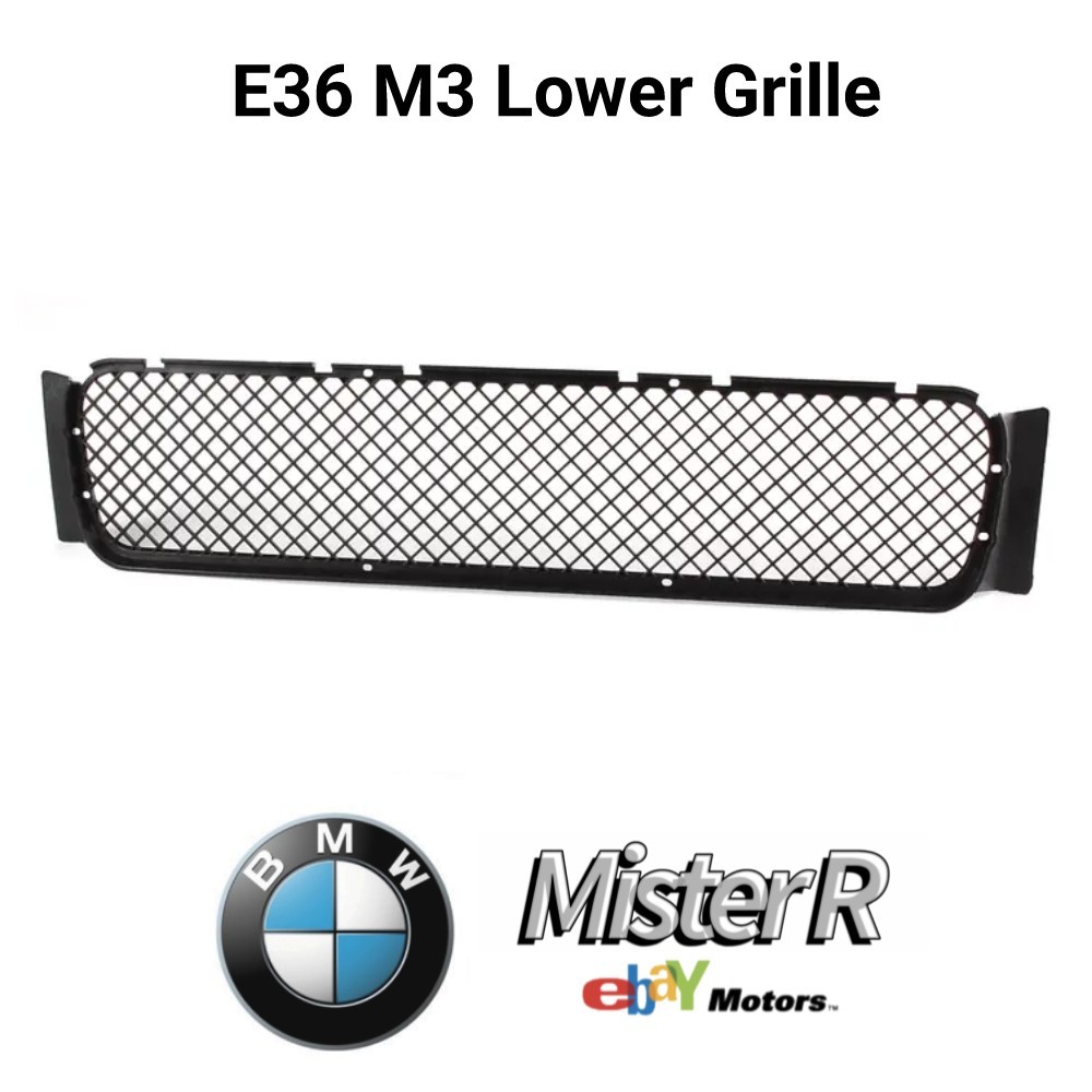 BMW E36 M3 • Lower Center Front Bumper Grille • New OER • #51112250685