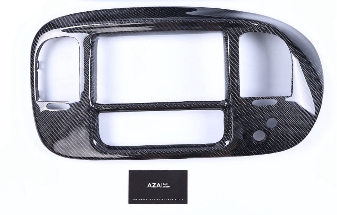 1999-2004 Ford SVT Lightning F150 Surround Bezel Center Dash Panel  CARBON FIBER