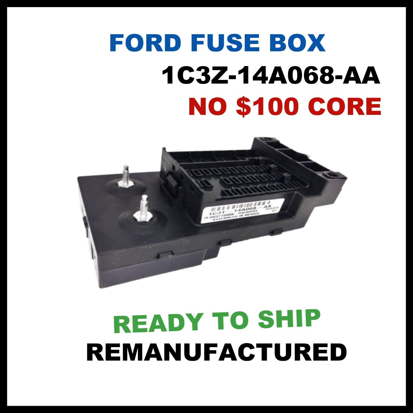 ✔REBUILT✔ 1C3Z-14A068-AA 1999-2002 Ford F250-F550 Cabin Fuse box NO CORE CHARGE✔