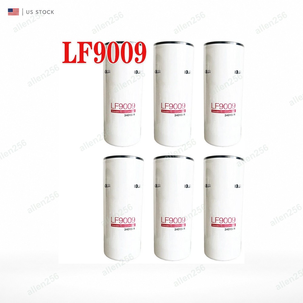 pack of 6 Oil Filter LF9009, for Cummins 3401544,·US STOCK Brand New