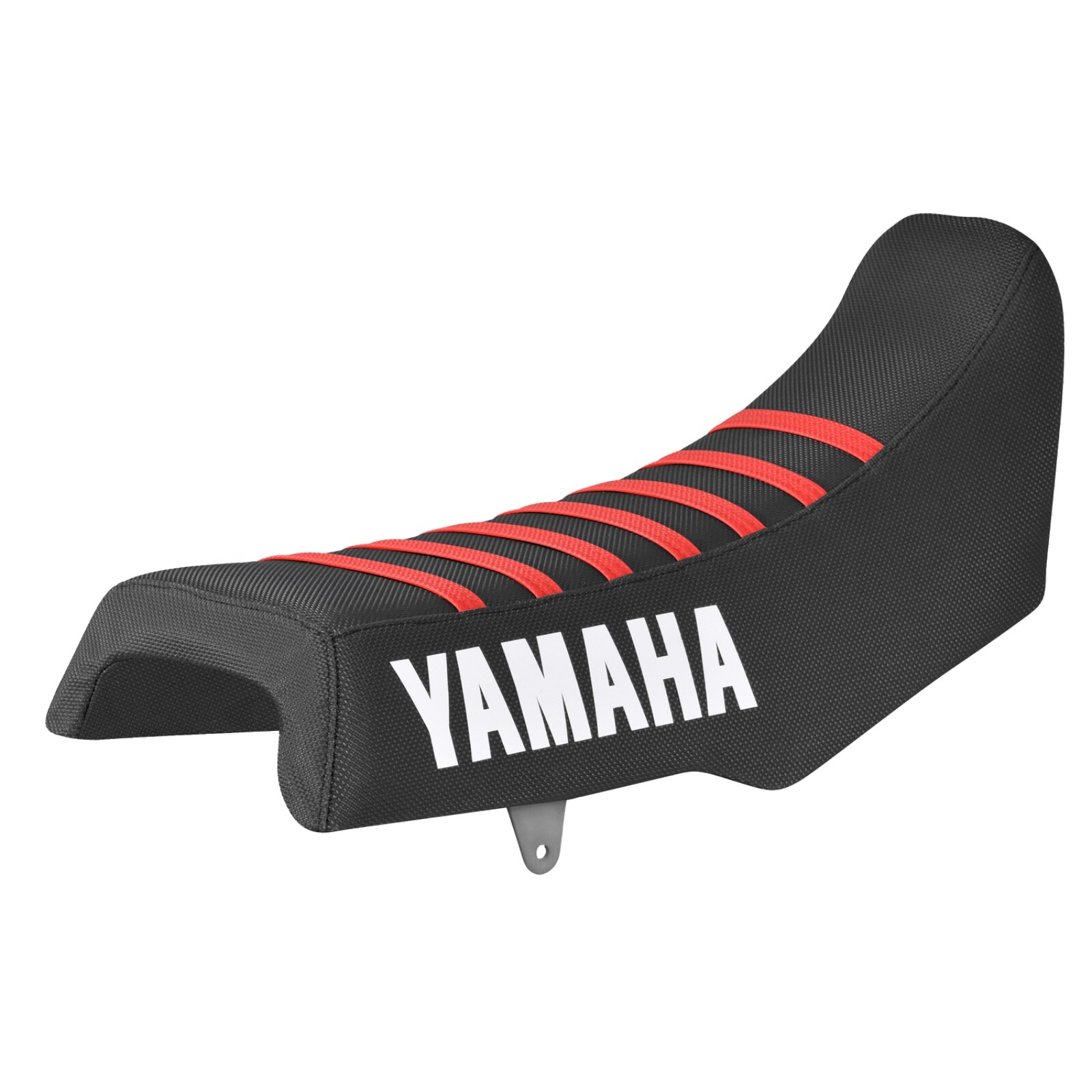 1984 - 1986 YAMAHA IT200 gripper seat cover  all BLACK w/ RED ribs (YAMIO) #468