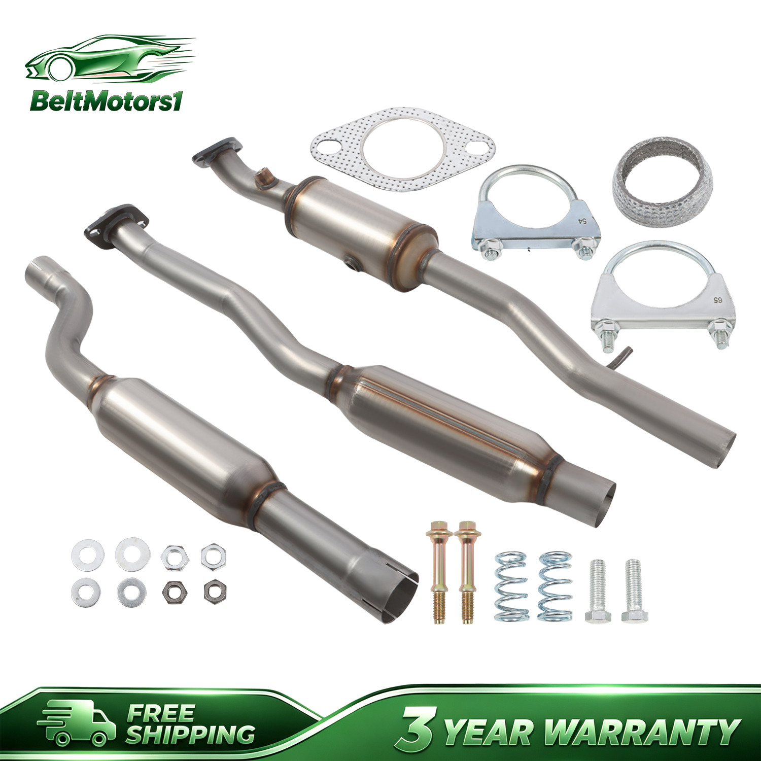 Front Rear Catalytic Converter Set For 2008-2011 Mitsubishi Lancer 2.0L 2.4L
