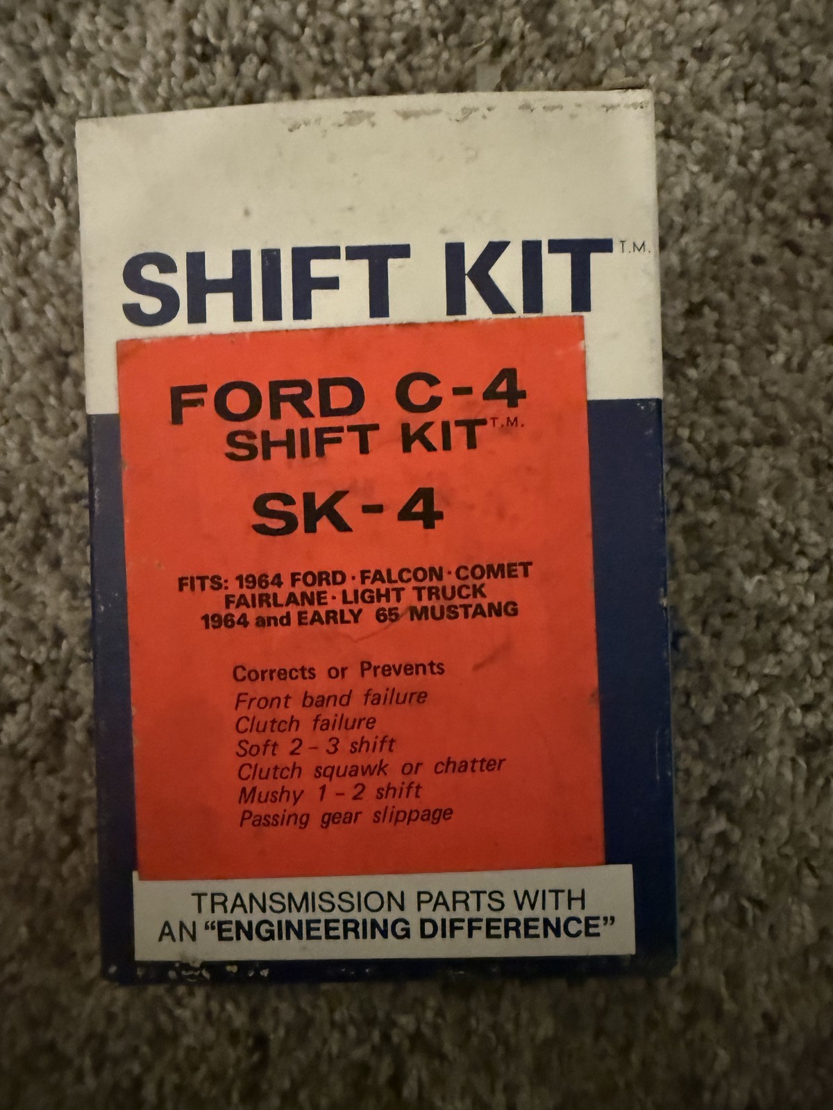 Ford TransGo SK-4 C4 Shift Kit 1964 Early 65 Mustang