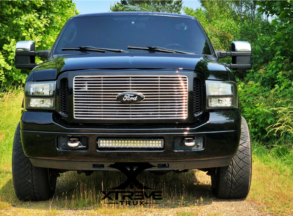 05-07 Ford F250 F350 Super Duty Black Chrome Harley Davidson Billet Grille 
