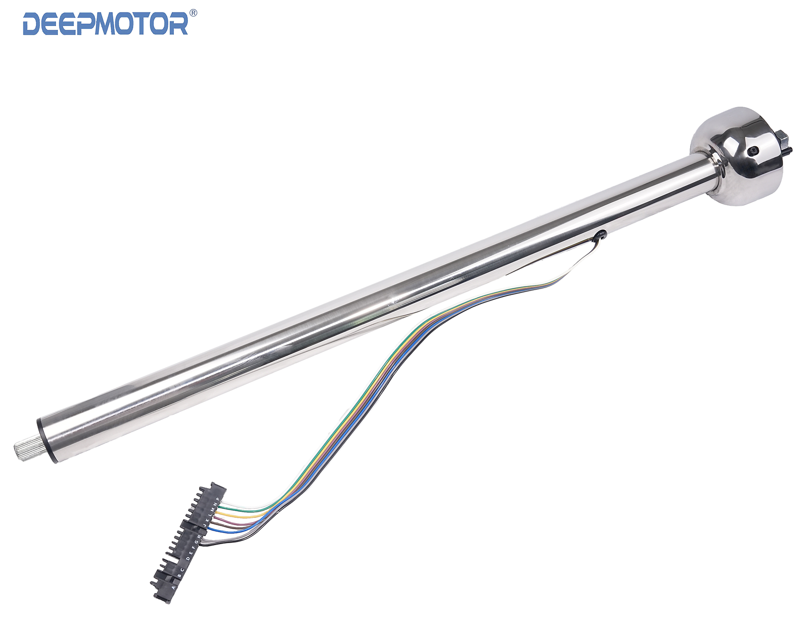 Deepmotor 32\'\' Universal Stainless Steel Straight Steering Column Polish