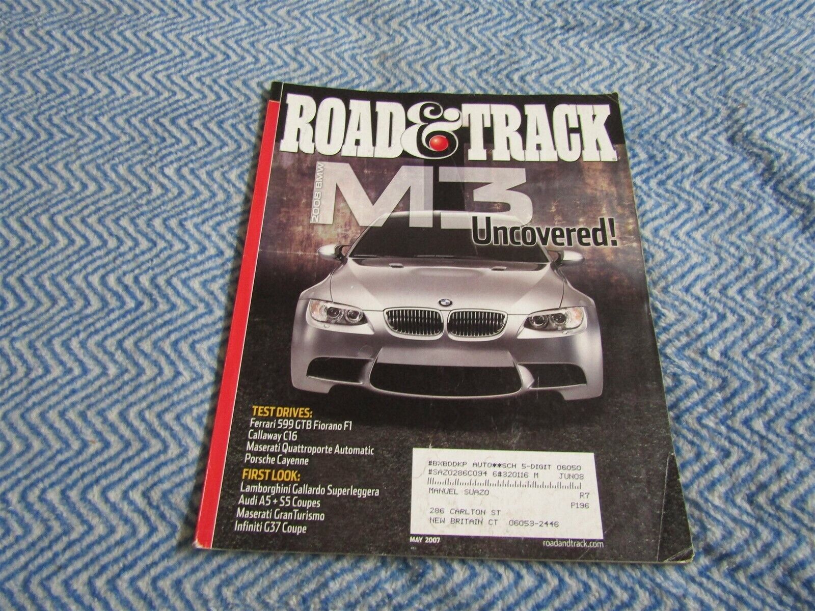 ROAD & TRACK MAGAZINE MAY 2007 M3 UNCOVERED FERRARI 599 GTB FIORANO CALLAWAY C16