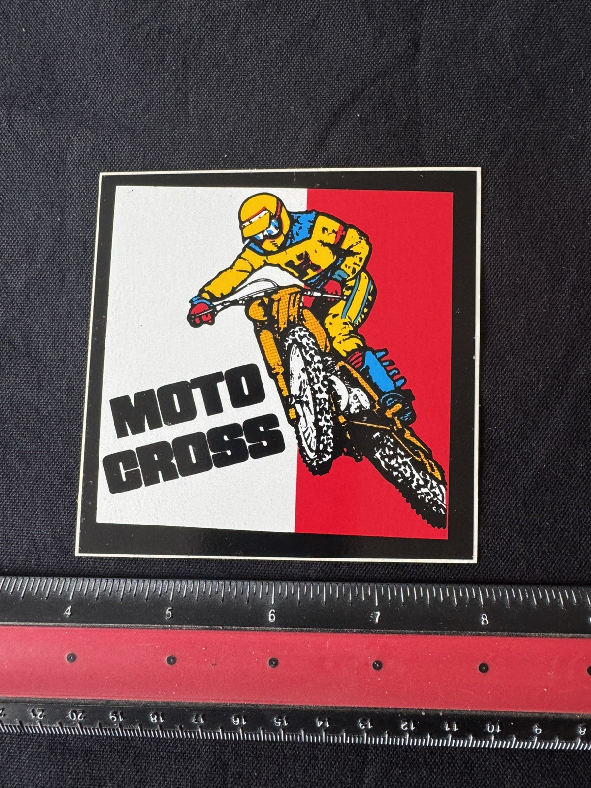 Vintage Moto Cross MX Sticker 