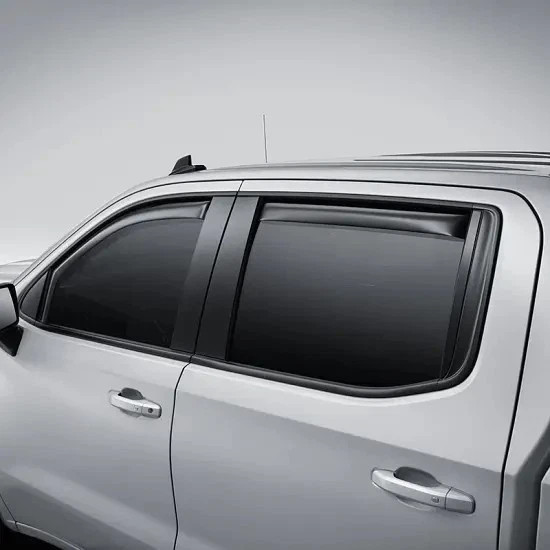 2019-2026 Silverado Sierra 1500 Crew Cab Vent Visors 19417480 In Channel Smoke 2019-2026 Silverado Sierra 1500 Crew Cab Vent Visors 19417480 In Channel Smoke